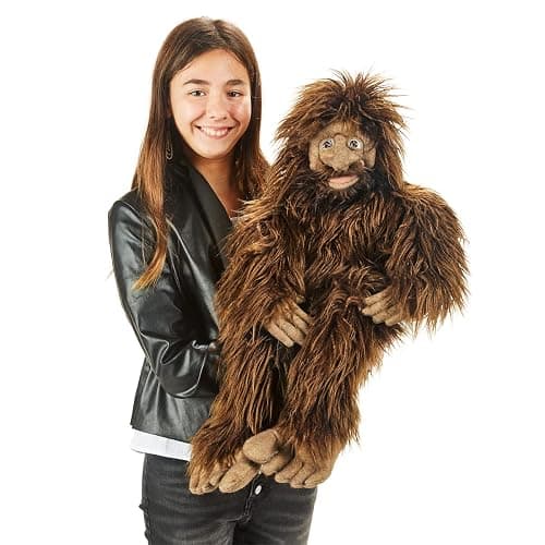 Folkmanis Sasquatch Hand Puppet,Brown thumbnail 4