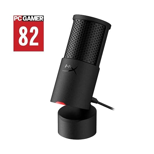 HyperX SoloCast 2 – Gaming USB Condenser Mic for PC, USB-C to USB-A, Built-in Pop Filter, Internal Shock Mount, Plug and Play, 24-bit / 96kHz, Compact Tiltable Stand – Black thumbnail 2