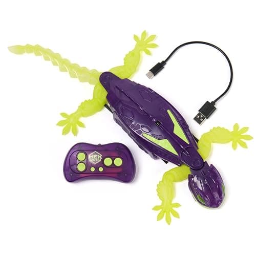 HEX Bots Glow-in-The-Dark Gecko with Official Wall Climber Technology, Rechargeable Remote Control Robot Kids Toys, Prank Toys for Boys & Girls Ages 4 & Up thumbnail 7