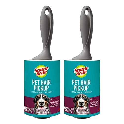 Scotch-Brite Lint Roller, 95 Sheets | Extra Sticky | Pet Hair | Pack of 2 - Image 1