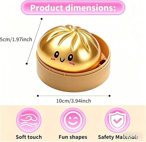 YGYZKJSD Giant Glitter Dumpling Squishy, 2026 Upgrade Dumpling Squishy Mystery Box,Colorful Dumplings Stress Balls Fidget Sensory Toy,Stocking Stuffers with Food Steamer Stretchy Desk Toys thumbnail 3