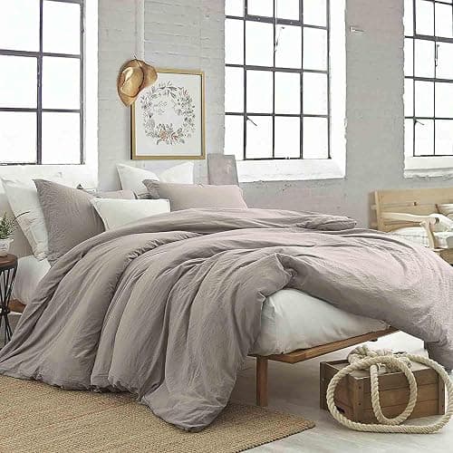 KimLuxz Tan Comforter King Size, 3 Piece Dark Khaki Soft Modern Bedding Set, Lightweight Taupe All Season Microfiber Down Alternative Bed Comforter with 2 Pillow Shams for Women Men | Soft Dark Khaki Bedding Set, Lightweight Taupe All Season Microfiber Down Alternative Bed Comforter with 2 Pillow Shams thumbnail 2