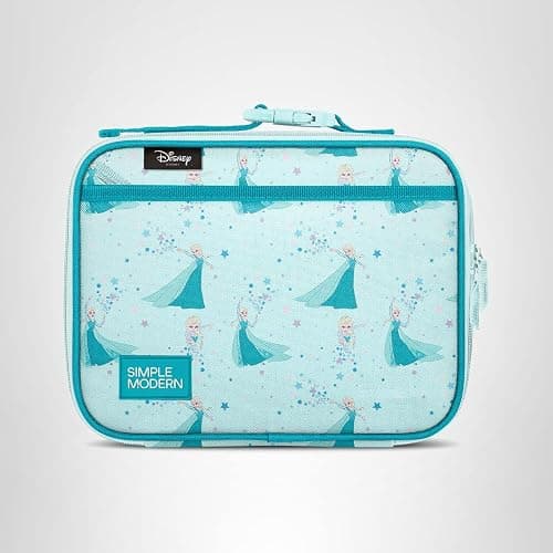 Simple Modern Disney Kids Lunch Box for School | Reusable Insulated Lunch Bag for Toddler, Girl, and Boy | Meal Container with Exterior & Interior Pockets | Hadley Collection | Frozen Elsa's Snowflake thumbnail 7