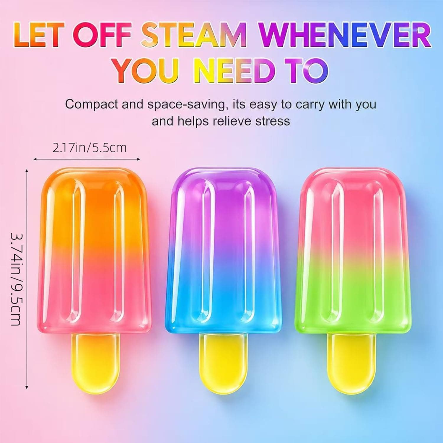 3-Pack Ice Cream Squeeze Squishy, Summer Sensory Stress Relief Squeeze Squishy, Realistic Ice Cream Squishy Toy, Party Favors for Anxiety Relief for Everyone thumbnail 4