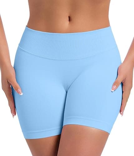 OVESPORT 3 Pack Seamless Women Workout Shorts Scrunch Butt Lifting Gym Booty Biker Shorts thumbnail 4