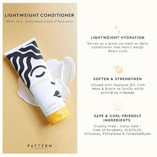 PATTERN Beauty by Tracee Ellis Ross Lightweight Conditioner, 3 Fl Oz, Rich Moisture for Curlies, Coilies and Tight-Textured Hair, 3a-4c thumbnail 2