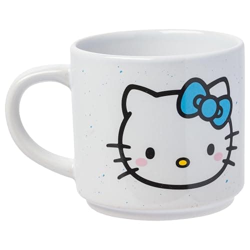 Silver Buffalo Sanrio Hello Kitty Faces and Hearts 4pc Ceramic Mug Stack Set, 10 Ounces thumbnail 14