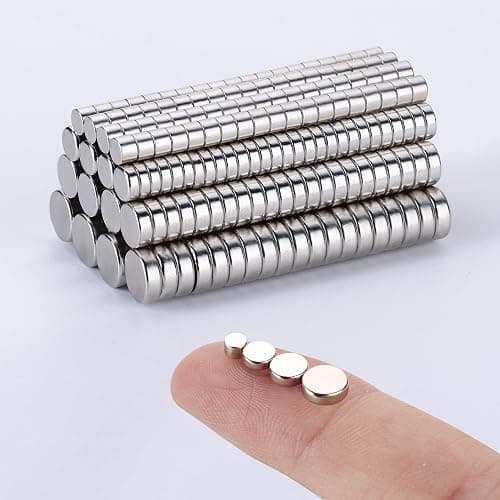 RHINOCATS 400Pcs Small Magnets, 4 Different Sizes Tiny Mini Magents, Multi-Use for Fridge, DIY, Office, Hobbies, Crafts and Science - Image 1