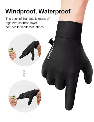 INBIKE Winter Gloves for Women Men, Touchscreen Warm Gloves Windproof Water Resistant, Thermal Lined Anti-Slip Insulated thumbnail 2