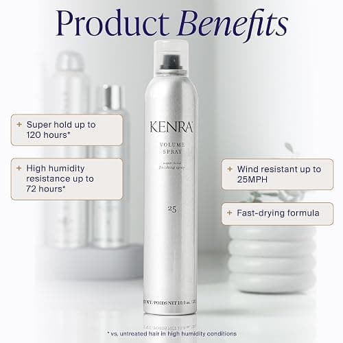 Kenra Professional Volume Spray 25 | Super Hold Finishing & Styling Hairspray | Flake-free & Fast-drying | Wind & Humidity Resistance | All Hair Types thumbnail 2