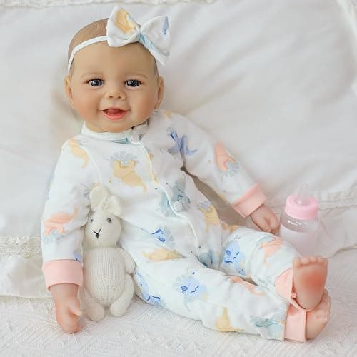 SCOM Baby Doll Girl, 18 inch Realistic Soft Body Baby Doll Real Life Cute Baby with Accessories for 3+ Year Old Christmas Birthday Gifts thumbnail 2