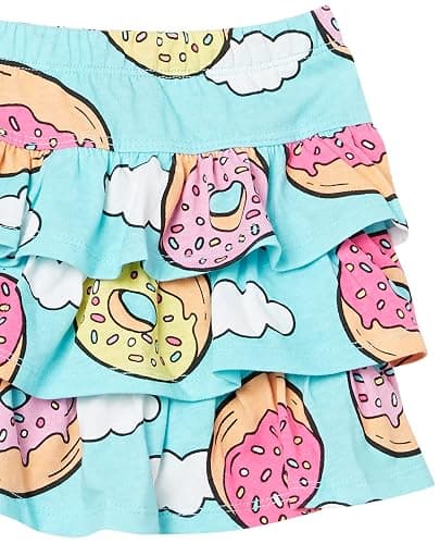 Amazon Essentials Girls and Toddlers' Knitted Ruffle Skort Skirts (Previously Spotted Zebra), Multipacks thumbnail 2