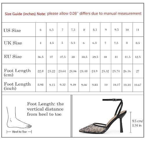 QIY Closed Toe Ankle Strap Heels Women Pumps Pointed Toe Heeled Sandals for Women Stiletto Wedding Dress Shoes thumbnail 4
