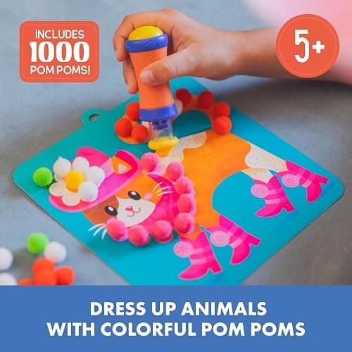 Educational Insights Pom Pom Craft Kit, Arts & Crafts Sets and Supplies for Kids Ages 5+ thumbnail 2