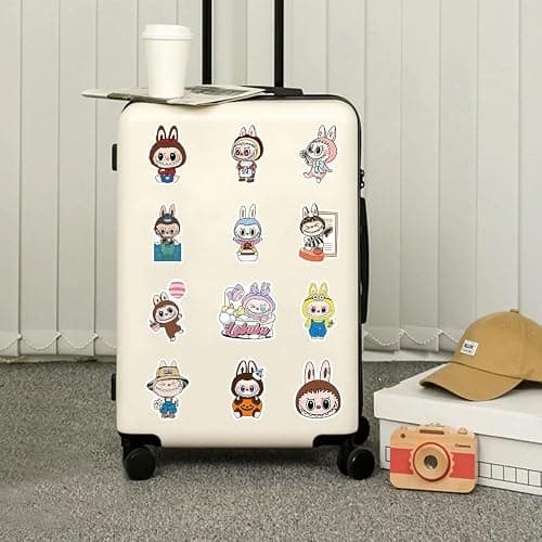 100pcs Labubu Cartoon Stickers GMVAESKY for Water Bottle Luggage, Motorcycle, Skateboard Helmet, Refrigerator, Bicycle Sticker thumbnail 4
