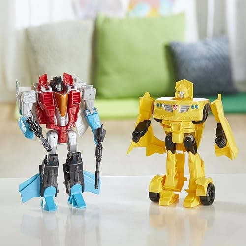 Transformers Toys Heroes and Villains Bumblebee and Starscream 2-Pack Action Figures - for Kids Ages 6 and Up, 7-inch (Amazon Exclusive) thumbnail 8