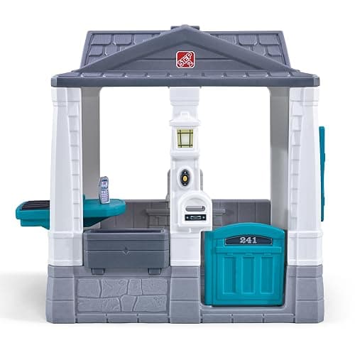 Step2 Neat & Tidy Cottage Kids Playhouse, Indoor and Outdoor Playset, Interactive Sounds, Toddlers 1.5+ Years Old, Easy to Assemble, Grey thumbnail 4