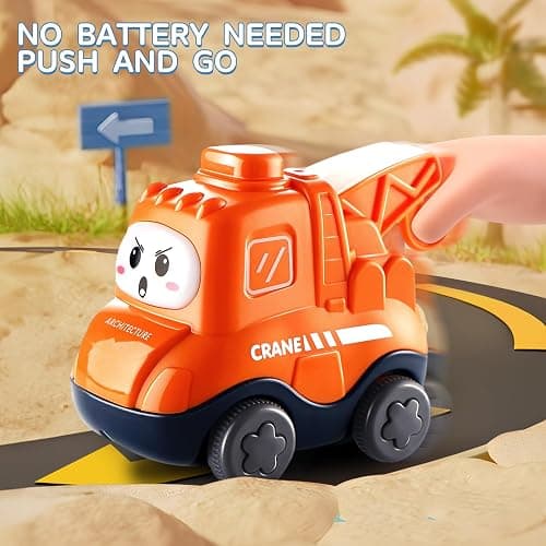 Big Cartoon Truck Car Toys for 1 Year Old Boy with Playmat/Storage Bag|Baby and Toddler Toys 12-18 Months & Age 1-2 with Trailor|1st Birthday Gift for 1 2 Year Old Boy thumbnail 2