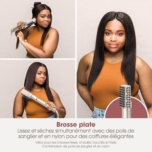 Shark styler à air chaud Coiffeur-séche multi-styles à air chaud avec boucleurs auto-enroulants, brosses et concentrateur,Sans dommage dû à la chaleur, coiffage polyvalent, pour tous types de cheveux thumbnail 6