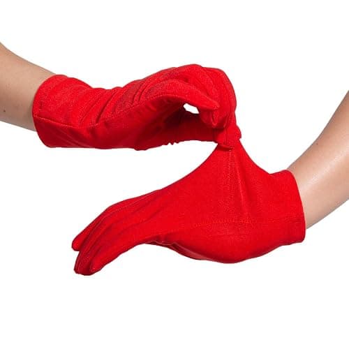 ALVOGIMOR Men Women Wrist Length Spandex Stretch Gloves,Wedding Party Christmas Costume Party Dance Gloves thumbnail 3