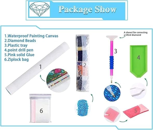 PSCH Diamond Art Kits for Adults-Magic Castle Diamond Art Painting Kits for Adults,DIY 5D Full Drill Diamond Art Perfect for Relaxation and Home Wall Decor (12x16 inch) thumbnail 5