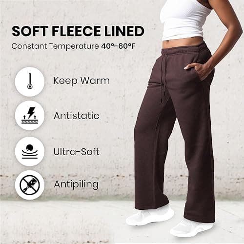 Common Stitch 3 Pack Sweatpants Women, Wide Leg Womens Sweatpants, Workout - Yoga Pants (Available in Plus) thumbnail 5