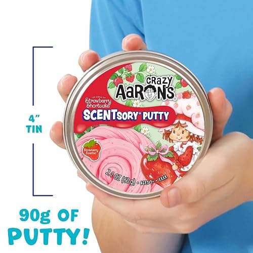 Crazy Aaron's Strawberry Shortcake™ SCENTsory® Putty - Made in USA thumbnail 4