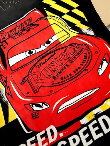 Northwest Disney Pixar Cars Plush Throw Blanket, 46" x 60" Lightning McQueen Silk Touch Soft Fleece Blanket for Kids & Adults, Officially Licensed thumbnail 7