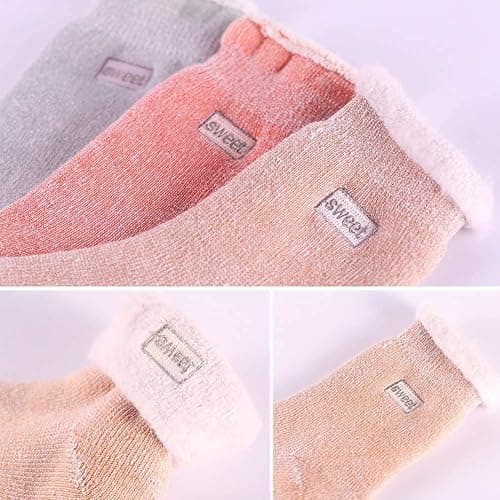 Yoicy Womens Super Thick Wool Socks - Soft Warm Comfort Casual Crew Winter Socks (Pack of 3-5), Multicolor thumbnail 9