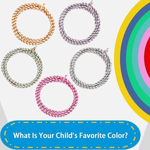 Cowboy Lasso Rope for Kids with Pre-Tied Loop, 20' - 9mm Unwaxed Lariat Roping Rope Toy for Indoor Outdoor Western Play & Costume Prop (Red Light Blue) thumbnail 9