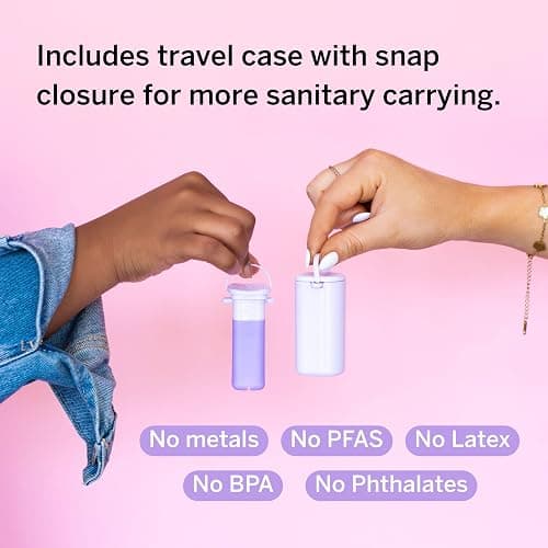 Pixie Menstrual Cup Applicator - Inserts Like A Tampon - Every Woman Can Now Use Period Cups - Perfect for Long Nails - Self Sanitizer TPE Properties - Travel Case (Cup Applicator) thumbnail 7