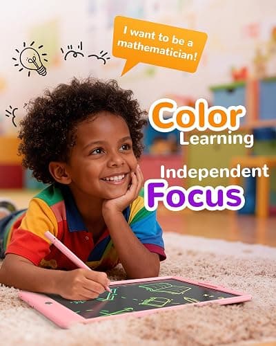 KOKODI LCD Writing Tablet,Gifts for 3 Years Old Boys and Girls,10 Inch Colorful Doodle Board Drawing Tablet, Erasable Reusable Electronic Drawing Pads, Educational and Learning Toy for Kids thumbnail 5