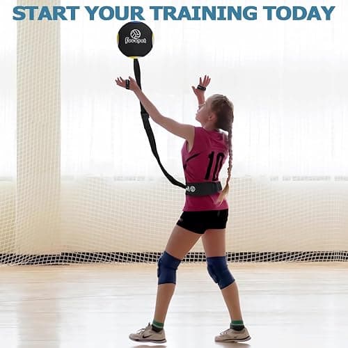 focopot Volleyball Training Equipment Aid,Solo Volleyball Trainer to Practice Serve, Spike, Set and Pass,Perfect Volleyball Trainer Gift for Beginners & Pro thumbnail 7