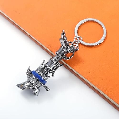 SONGCHANGJEWELRY Cyberpunk Rock Lolita Cool Weapon Keychain - Horror Excitement Anime Movie Merchandise - Shark Rocket Launcher Designs thumbnail 7