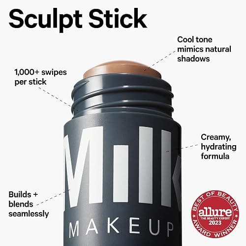 Milk Makeup Sculpt Stick – Cool-Toned Cream Contour Stick with Thyme Extract + Mango Butter – Hydrating, Buildable Formula Adds Depth + Dimension - Toasted - Fair to Light thumbnail 2
