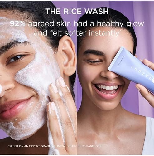 TATCHA The Rice Wash | Soft Cream Facial Cleanser Washes Away Buildup Without Stripping Skin For A Luminous Complexion 4 oz thumbnail 3