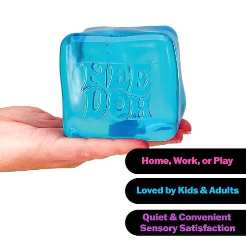Schylling NeeDoh Nice Berg - Giant NeeDoh Nice Cube - Sensory Squeeze Toy with a Super Solid Squish - Ages 3 and Up - One Cube thumbnail 5