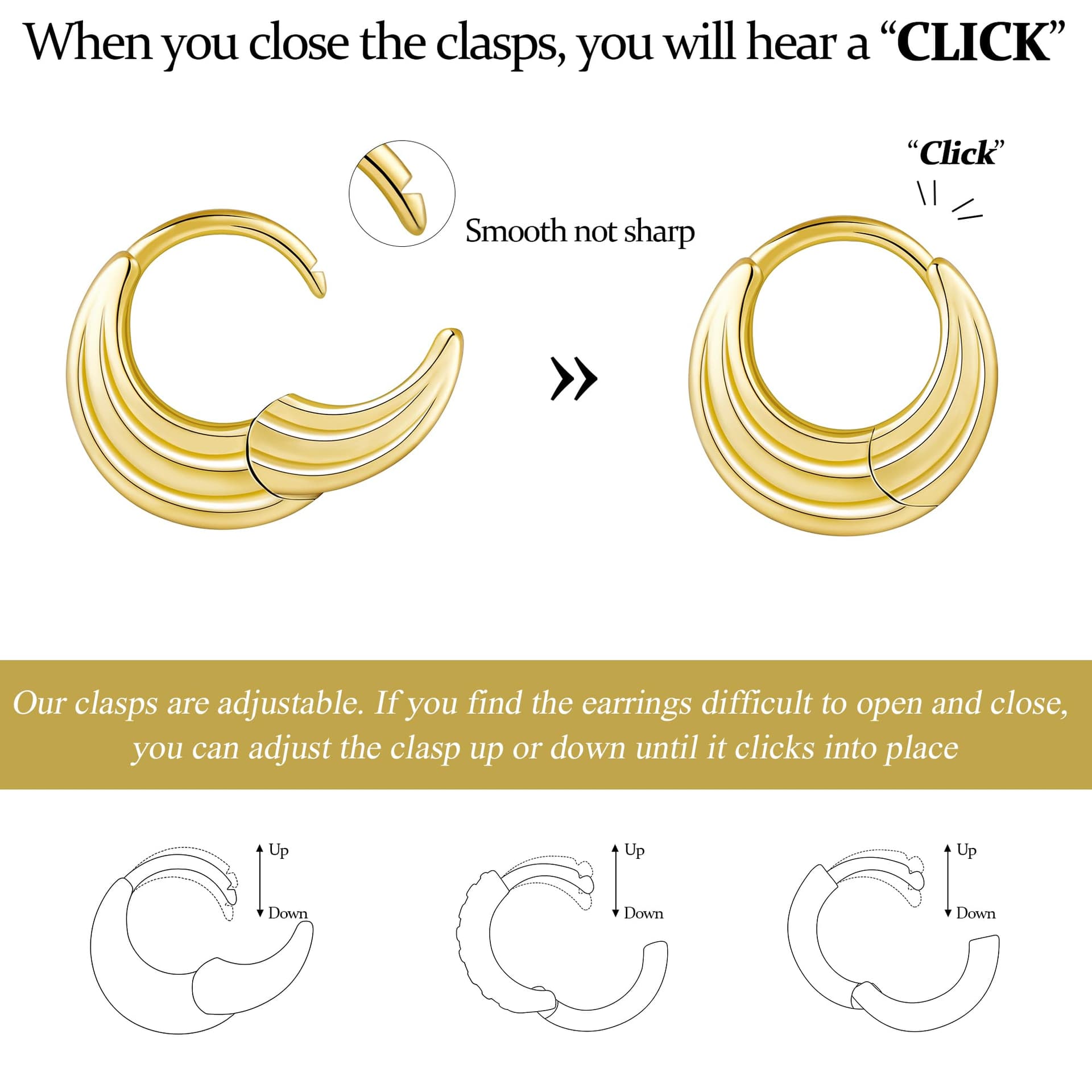 Small Sterling Silver Hoop Huggie Earrings Set for Women, Silver Stud Earrings for Multiple Piercing Hypoallergenic Trendy Jewelry, Dainty Jackets Cartilage Cubic Zircon Earrings for Women's Gifts thumbnail 8
