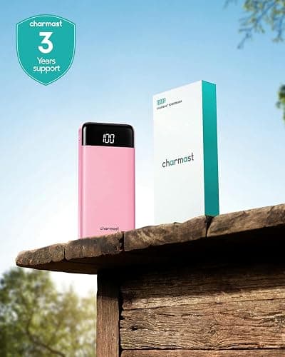 charmast Portable Charger with Built-in Cables X 4, Portable Phone Charger | 10000mAh USB C Battery Pack for All Phones Tablets,Cables Reinforced,Charge 6 Devices at Once,for Women Teens Students thumbnail 9