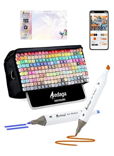 200 Colors Alcohol Markers  - Image 1