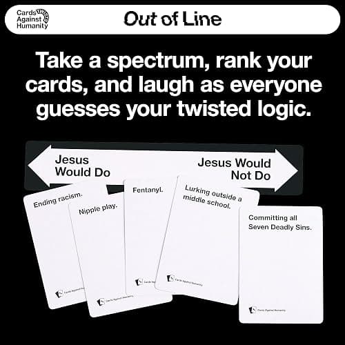 Cards Against Humanity: Out of Line • A New Twist on The Classic Adult Party Game • New Expansion, Plus a Whole New Way to Play Where You Rank Cards on Spectrums thumbnail 2
