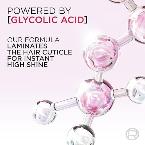 L'Oreal Paris Elvive Glycolic + Gloss High Shine Leave-In Hair Serum, Smooths Dull, Porous Hair Into High-Shine, Glossy Hair, 4.4 Fl Oz thumbnail 4