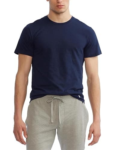 POLO RALPH LAUREN Men's T-Shirt, 3-Pack, Classic Men's Cotton Crewneck Shirts, Moisture-Wicking, (Long, Big & Tall) thumbnail 2
