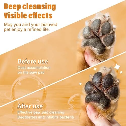 Paw Cleaner for Dogs & Cats, No-Rinse Foaming Pet Foot Washer with Built-in Scrubber Brush for Dirty, Muddy Paws – Suitable for Small, Medium & Large Dogs, Puppies, Kittens (5 fl oz) thumbnail 4