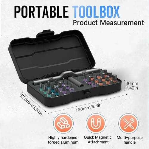 2025 New DIY Screwdriver 24 in 1, 24 In 1 Multi Bit Magnetic Screwdriver Set Multifunctional Toolbox, 24 in 1 multifunctional household wrench screwdriver tool combination set (1pcs) thumbnail 2