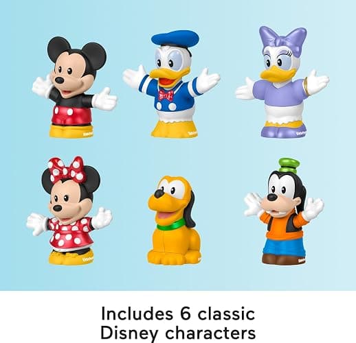 Fisher-Price Little People Toddler Toy Disney Mickey Mouse & Friends 6-Piece Figure Set for Preschool Pretend Play Kids Ages 18+ Months thumbnail 5