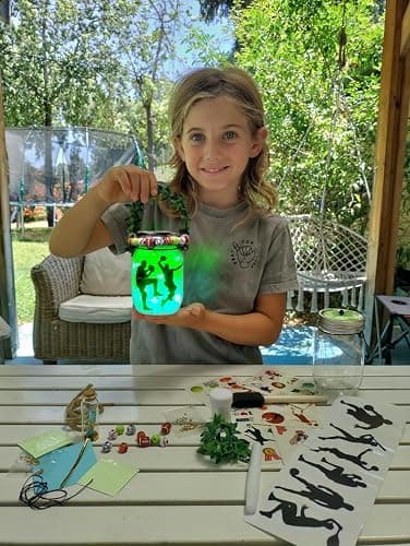 Make Your Own Sports Night Light Lantern Jar Arts & Crafts For Boys And Girls, Football, Soccer, Basketball, Tennis & Baseball Gifts For Kids, DIY Art Kit Age 4 5 6 7 8-12, Best Kids Birthday Present thumbnail 2