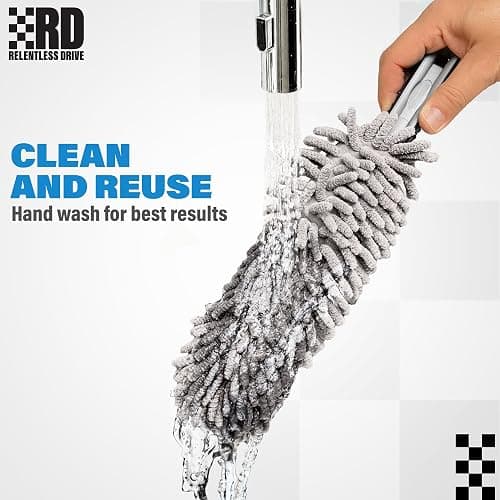 Interior Car Cleaner Duster Brush (Lint & Scratch Free) Car Accessories for Women - Interior Car Duster thumbnail 6