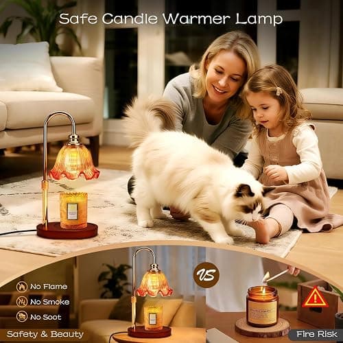 Banbanda Candle Warmer Lamp with Timer Dimmable: Birthday Gifts for Women & Christmas Decorations for Home– Candle Lamp Gifts for Mom - White Elephant Gifts Useful thumbnail 6