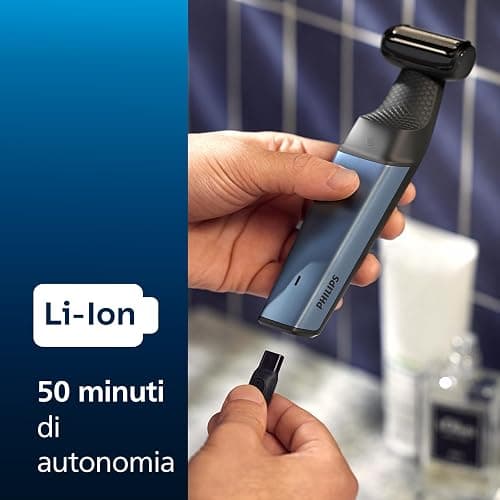 Philips Bodygroom Series 3000 Rifinitore impermeabile per inguine e corpo, rasatura precisa e confortevole, routine di cura del corpo completa, 60 minuti di autonomia, modello BG3027/03 thumbnail 6